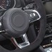 111Loncky Auto Custom Fit OEM Black Suede Leather Car Steering Wheel Cover for Volkswagen VW Jetta GLI 2015-2020 / VW Golf R 2015-2019 / VW Golf 7 MK7 Golf GTI 2015 2016 2017 2018 2019 2020 Accessories