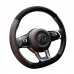 111Loncky Auto Custom Fit OEM Black Suede Leather Car Steering Wheel Cover for Volkswagen VW Jetta GLI 2015-2020 / VW Golf R 2015-2019 / VW Golf 7 MK7 Golf GTI 2015 2016 2017 2018 2019 2020 Accessories