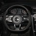 111Loncky Auto Custom Fit OEM Black Genuine Suede Leather Car Steering Wheel Cover for Volkswagen VW Jetta GLI 2015-2020 / VW Golf R 2015-2019 / VW Golf 7 MK7 Golf GTI 2015 2016 2017 2018 2019 2020 Accessories