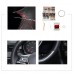 111Loncky Auto Custom Fit OEM Black Genuine Leather Car Steering Wheel Cover for Volkswagen Atlas 2018 2019 2020 Accessories