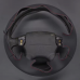 111Loncky Black Genuine Leather Carbon Fiber Steering Wheel Cover for Volkswagen VW Jetta MK3 Golf Polo GTI Passat B4 1991-1998 Car Interior Accessories