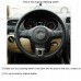 111Loncky Auto Custom Fit OEM Black Genuine Leather Steering Wheel Cover for Volkswagen Touareg 2011 2012 2013 2014 2015 2016 2017 VW Touareg Accessories