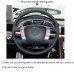 111Loncky Auto Custom Fit OEM Black Genuine Leather Car Steering Wheel Cover for Volkswagen VW Phaeton 2011 2012 2013 2014 2015 Accessories