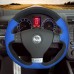 111Loncky Auto Custom Fit OEM Black Blue Suede Leather Car Steering Wheel Cover for Volkswagen VW R32 2008 / Volkswagen VW GTI 2006 2007 2008 2009 / Volkswagen VW Jetta GLI 2006 2007 2008 2009 Accessories 