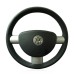 111Loncky Auto Custom Fit OEM Black Genuine Leather Car Steering Wheel Cover for Volkswagen VW Beetle 2003 2004 2005 2006 2007 2008 2009 2010 Accessories