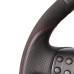 111Loncky Auto Custom Fit OEM Black Genuine Leather Black Suede Steering Wheel Cover for Volkswagen Golf 5 Mk5 VW Passat B6 Jetta 5 Mk5 Tiguan 2007-2011 Accessories