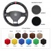 111Loncky Auto Custom Fit OEM Black Genuine Leather Black Suede Steering Wheel Cover for Volkswagen Golf 5 Mk5 VW Passat B6 Jetta 5 Mk5 Tiguan 2007-2011 Accessories