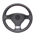 111Loncky Auto Custom Fit OEM Black Genuine Leather Steering Wheel Cover for Volkswagen Golf 5 Mk5 VW Passat B6 Jetta 5 Mk5 Tiguan 2007-2011 Accessories 