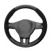 111Loncky Auto Custom Fit OEM Black Genuine Leather Suede Car Steering Wheel Cover for Volkswagen VW GOL Tiguan Passat B7 Passat CC Touran Jetta Mk6 Accessories