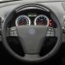 111Loncky Auto Custom Fit OEM Black Genuine Leather Car Steering Wheel Cover for Volvo C30 2006 2007 2008 2009 2010 2011 2012 2013 C70 2008-2010 Accessories