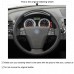 111Loncky Auto Custom Fit OEM Black Genuine Leather Car Steering Wheel Cover for Volvo C30 2006 2007 2008 2009 2010 2011 2012 2013 C70 2008-2010 Accessories