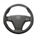 111Loncky Auto Custom Fit OEM Black Genuine Leather Car Steering Wheel Cover for Volvo C30 2006 2007 2008 2009 2010 2011 2012 2013 C70 2008-2010 Accessories