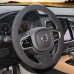 111Loncky Auto Custom Fit OEM Black Suede Car Steering Wheel Cover for Volvo XC90 2016 2017 2018 2019 2020 Interior Accessories Parts