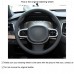 111Loncky Auto Custom Fit OEM Black Suede Car Steering Wheel Cover for Volvo XC90 2016 2017 2018 2019 2020 Interior Accessories Parts