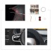 111Loncky Auto Custom Fit OEM Black Suede Car Steering Wheel Cover for Volvo XC90 2016 2017 2018 2019 2020 Interior Accessories Parts