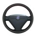 111Loncky Auto Custom Fit OEM Black Genuine Leather Car Steering Wheel Cover for Volvo S80 2004 2005 Volvo XC70 2004 2005 2006 2007 Accessories 