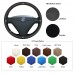 111Loncky Auto Custom Fit OEM Black Genuine Leather Car Steering Wheel Cover for Volvo S80 2004 2005 Volvo XC70 2004 2005 2006 2007 Accessories 