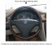 111Loncky Auto Custom Fit OEM Black Genuine Leather Car Steering Wheel Cover for Volvo S80 2004 2005 Volvo XC70 2004 2005 2006 2007 Accessories 