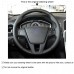 111Loncky Auto Custom Fit OEM Black Genuine Leather Car Steering Wheel Cover for Volvo S60 Volvo V40 Volvo V60 Volvo V70 Volvo XC60 Accessories