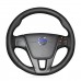111Loncky Auto Custom Fit OEM Black Genuine Leather Car Steering Wheel Cover for Volvo S60 Volvo V40 Volvo V60 Volvo V70 Volvo XC60 Accessories