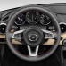 111Loncky Auto Custom Fit OEM Black Genuine Leather Steering Wheel Covers for Mazda MX-5 MX5 2016 2017 2018 2019 Accessories 