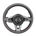 111Loncky Auto Custom Fit OEM Black Genuine Leather Steering Wheel Covers for Mazda MX-5 MX5 2016 2017 2018 2019 Accessories 