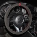 111Loncky Auto Custom Fit OEM Black Suede Leather Car Steering Wheel Cover for 2013 2014 2015 2016 Mazda CX-5 2014 2015 2016 Mazda 6 2014 2015 2016 Mazda 3 2016 Mazda CX-3 2016 2017 Scion iA Accessories 