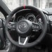 111Loncky Auto Custom Fit OEM Black Genuine Leather Car Steering Wheel Cover for Mazda 3 Axela 2017-2019 Mazda 6 Atenza 2017-2020 Mazda CX-5 CX5 2017-2020 Mazda Mazda CX-9 CX9 2016 2017 2018 2019 2020 Accessories 