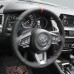 111Loncky Auto Custom Fit OEM Black Genuine Leather Car Steering Wheel Cover for Mazda 3 Axela 2017-2019 Mazda 6 Atenza 2017-2020 Mazda CX-5 CX5 2017-2020 Mazda Mazda CX-9 CX9 2016 2017 2018 2019 2020 Accessories 