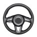 111Loncky Auto Custom Fit OEM Black Genuine Leather Car Steering Wheel Cover for Mazda 3 Axela 2017-2019 Mazda 6 Atenza 2017-2020 Mazda CX-5 CX5 2017-2020 Mazda Mazda CX-9 CX9 2016-2020 Accessories 