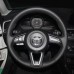111Loncky Auto Custom Fit OEM Black Genuine Leather Car Steering Wheel Cover for Mazda 3 Axela 2017-2019 Mazda 6 Atenza 2017-2020 Mazda CX-5 CX5 2017-2020 Mazda Mazda CX-9 CX9 2016-2020 Accessories 