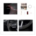 111Loncky Auto Custom Fit OEM Black Suede Car Steering Wheel Cover for Mazda 3 Axela 2017-2019 Mazda 6 Atenza 2017-2020 Mazda CX-5 CX5 2017-2020 Mazda Mazda CX-9 CX9 2016 2017 2018 2019 2020 Accessories 