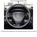 111Loncky Auto Custom Fit OEM Black Genuine Leather Steering Wheel Covers for Mazda 6 (US) 2009-2010 Mazda 8 2011-2015 CX-9 CX9 2007-2009 Accessories