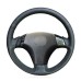 111Loncky Auto Custom Fit OEM Black Genuine Leather Steering Wheel Covers for Mazda 3 Axela 2004-2009 Mazda 5 2004-2010 Mazda 6 Atenza Mazda MPV Accessories