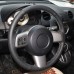 111Loncky Auto Custom Fit OEM Black Genuine Leather Steering Wheel Covers for Mazda 2 2008 2009 2010 2011 2012 2013 2014 Accessories