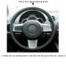 111Loncky Auto Custom Fit OEM Black Genuine Leather Steering Wheel Covers for Mazda 2 2008 2009 2010 2011 2012 2013 2014 Accessories