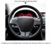 111Loncky Auto Custom Fit OEM Black Genuine Leather Steering Wheel Covers for Mazda 6 (GH) 2009 2007 2008 2009 2010 2011 2012 Accessories