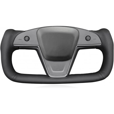 Loncky Car Steering Wheel Covers for Tesla Yoke Model S Plaid 2021 2022 2023 Model X 2021 2022 2023 Accessories