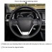 111Loncky Auto Custom Fit OEM Black Genuine Leather Steering Wheel Covers for Toyota Avensis Toyota Highlander 2014 2015 2016 2017 2018 2019 Sienna 2015 2016 2017 2018 2019 Accessories 