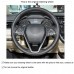 111Loncky Auto Custom Fit OEM Black with Blue Suede Steering Wheel Covers for Toyota Camry 2018-2019 Avalon 2019 Corolla 2019-2020 RAV4 2019 Accessories 