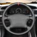 111Loncky Custom Hand Stitched OEM Genuine Leather Carbon Fiber Suede Alcantara Steering Wheel Cover for Toyota 4Runner Corolla 1998 1999 2000 2001 2002 / Camry 1997 1998 1999 2000 2001 / Sienna 1998 1999 2000 2001 2002 2003 / Tundra 2000 Accessories 