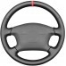 111Loncky Custom Hand Stitched OEM Genuine Leather Carbon Fiber Suede Alcantara Steering Wheel Cover for Toyota 4Runner Corolla 1998 1999 2000 2001 2002 / Camry 1997 1998 1999 2000 2001 / Sienna 1998 1999 2000 2001 2002 2003 / Tundra 2000 Accessories 