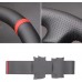 111Loncky Custom Hand Stitched OEM Genuine Leather Carbon Fiber Suede Alcantara Steering Wheel Cover for Toyota 4Runner Corolla 1998 1999 2000 2001 2002 / Camry 1997 1998 1999 2000 2001 / Sienna 1998 1999 2000 2001 2002 2003 / Tundra 2000 Accessories 