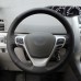 111Loncky Auto Custom Fit OEM Black Genuine Leather Steering Wheel Covers for Toyota Verso EZ Avensis Accessories