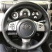 111Loncky Auto Custom Fit OEM Black Genuine Leather Car Steering Wheel Cover for Toyota FJ Cruiser 2007 2008 2009 2010 2011 2012 2013 2014 Accessories