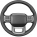 111Loncky Black Genuine Leather Carbon Fiber Suede Custom Hand Stitched OEM Steering Wheel Cover for Ford F-150 2021-2024 /Ford F-250 F-350 F-450 F-55- F600 2023 2024 /Ford Expedition 2022-2024 Accessories Custom OEM Parts 