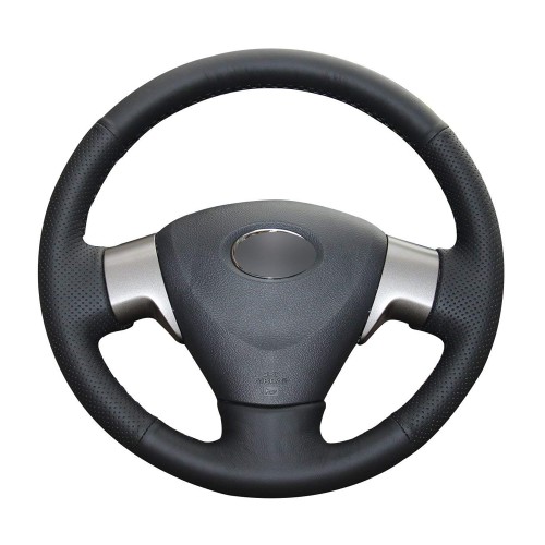 Loncky Auto Genuine Leather Car Steering Wheel Cover for 2009 2010 2011 2012 2013 Toyota Corolla LE 2009 2010 Toyota Corolla XLE 2012 2013 Corolla L 2009 2010 Toyota Corolla S Matrix Accessories