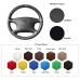 111Loncky Auto Custom Fit OEM Black Genuine Leather Steering Wheel Covers for Toyota Avalon 2002 2003 2004 Toyota Camry 2002 2003 2004 Toyota Highlander 2001 2002 2003 Automotive Interior Accessories