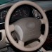 Loncky Auto Custom Fit OEM Brown Genuine Leather Car Steering Wheel Cover for Lexus GX470 2003 2004 2005 2006 2007 2008 2009 / Lexus LX450 1996 1997 / LS400 1996-2000 / Lexus LX470 1998-2007 / Toyota Land Cruiser 1995-2007 Accessories