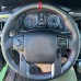 Loncky Auto Black Genuine Leather Custom Steering Wheel Covers for Toyota Tacoma 2012-2023 / Toyota Tundra 2014-2021 / Toyota Sequoia 2014-2022 / Toyota 4Runner 2010 2011 2012 2013 2014 2015 2016 2017 2018 2019 2020 2021 2022 2023 2024 Accessories